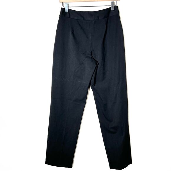 Talbots black straight leg casual dress pants with zippered pockets size 6 B144 - Picture 4 of 4